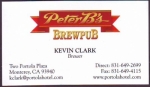 beer business card and similar from Pfeiffer Brewing Co. ( CA-PTRB-BIZ-1 )