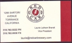 beer business card and similar from Red Lion Ale & Porter Co. ( CA-RCAR-BIZ-1 )