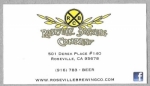 beer business card and similar from Ross Valley Brewing Co. ( CA-ROSV-BIZ-1 )