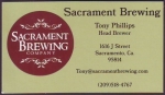 beer business card and similar from Sacramento Brewing Co.  ( CA-SACA-BIZ-2 )