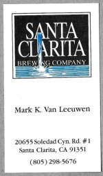 beer business card and similar from Santa Cruz Ale Works  ( CA-SCLA-BIZ-1 )