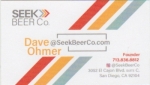 beer business card and similar from Seismic Brewing Co.  ( CA-SEEK-BIZ-1 )