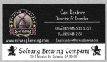 beer business card and similar from Sonoma Brewing Co.  ( CA-SOLV-BIZ-2 )