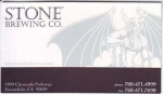 beer business card from Stone Church Brewing ( CA-STON-BIZ-2 )
