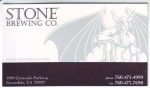 beer business card from Stone Church Brewing ( CA-STON-BIZ-3 )