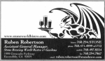 beer business card from Stone Church Brewing ( CA-STON-BIZ-6 )