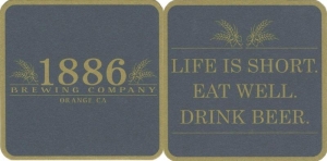 beer coaster from 18Seventy Brewing Co. ( CA-1886-1 )