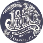 beer coaster from 18Seventy Brewing Co. ( CA-1886-2 )