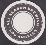 beer coaster from All-American Brew Works ( CA-ALLS-1 )