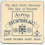 beer coaster from Alta Brewing Co. ( CA-ALPV-1 )