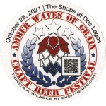 beer coaster from Ambitious Ales ( CA-AMBE-2 )