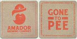 beer coaster from Ambassador Brewing ( CA-AMDR-1 )