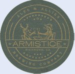 beer coaster from Armstrong Brewing Co. ( CA-ARMT-1 )