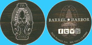 beer coaster from Barrel Head Brewhouse  ( CA-BHAR-6 )