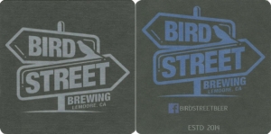 beer coaster from Bison Brewing (Bison Organic Beer) ( CA-BIRD-1 )