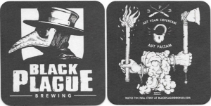 beer coaster from Black Sands Brewery ( CA-BKPL-2 )