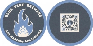 beer coaster from Blue Frog Brewing Co. (Cica