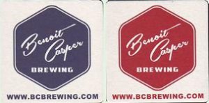 beer coaster from Bent Brewing ( CA-BNCA-1 )