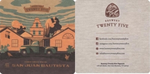 beer coaster from Twenty Tank Brewery ( CA-BR25-2 )