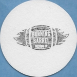 beer coaster from Burning Beard Brewing Co. ( CA-BURB-1 )