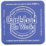 beer coaster from Carlsbad Brewery & Public House ( CA-CAAW-1 )