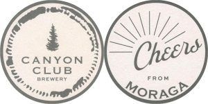 beer coaster from Canyon Lakes Golf Course & Brewery ( CA-CANO-1 )