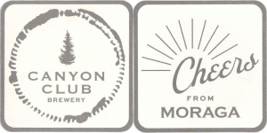 beer coaster from Canyon Lakes Golf Course & Brewery ( CA-CANO-2 )