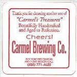 beer coaster from Carmel Craft Brewing Co. ( CA-CARM-3 )