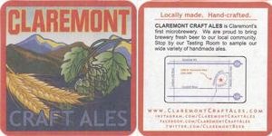 beer coaster from Clayton Brewing Co.  ( CA-CLAR-1 )