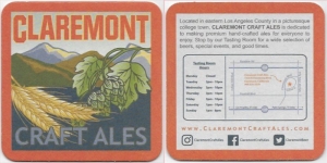 beer coaster from Clayton Brewing Co.  ( CA-CLAR-3 )