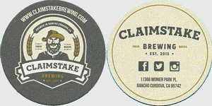 beer coaster from Clandestine Brewing ( CA-CLMS-2 )