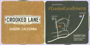 beer coaster from Crow & Wolf Brewing Co. ( CA-CRKL-1 )