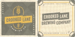 beer coaster from Crow & Wolf Brewing Co. ( CA-CRKL-3 )