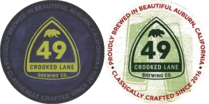 beer coaster from Crow & Wolf Brewing Co. ( CA-CRKL-5 )