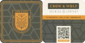 beer coaster from Crown City Brewery ( CA-CROW-1 )