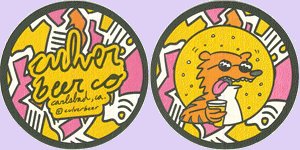 beer coaster from CUVER Belgian Brewers (Verspecht-Cushing Brewing Co) ( CA-CULV-4 )