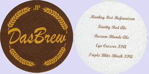 beer coaster from Dead Cat Alley Brewing Co ( CA-DASB-2 )