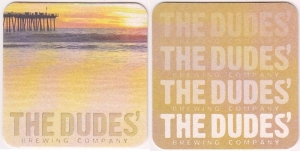 beer coaster from Dueling Dogs Brewing Co. ( CA-DUDE-4A )