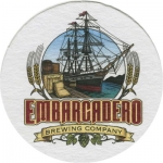 beer coaster from Embolden Beer Co. (New Motion Beverages) ( CA-EMBA-1 )