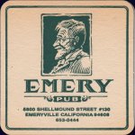 beer coaster from Enegren Brewing Co. ( CA-EMRY-1 )