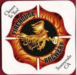 beer coaster from Fireman’s Brew Inc. ( CA-FHOU-1 )