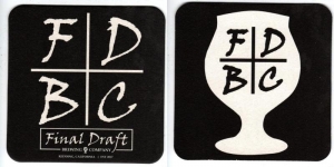 beer coaster from Finest Made Ales ( CA-FINA-1 )