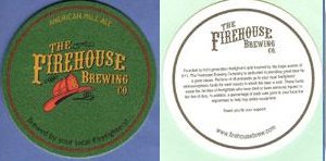 beer coaster from FireHouse Grill & Brewery ( CA-FIRE-3 )