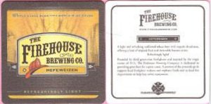 beer coaster from FireHouse Grill & Brewery ( CA-FIRE-6 )