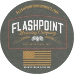 beer coaster from Flat Fish Brewing Co. ( CA-FLAS-1 )