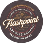 beer coaster from Flat Fish Brewing Co. ( CA-FLAS-2 )