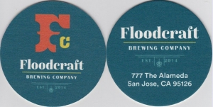 beer coaster from Fogbelt Brewing Co. ( CA-FLOO-1 )