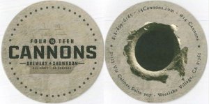 beer coaster from 1849 Brewing Co. ( CA-FORT-2 )