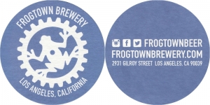 beer coaster from Frugattis Voluptuous Brewing Co. ( CA-FROG-1 )