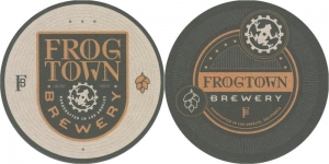 beer coaster from Frugattis Voluptuous Brewing Co. ( CA-FROG-2 )